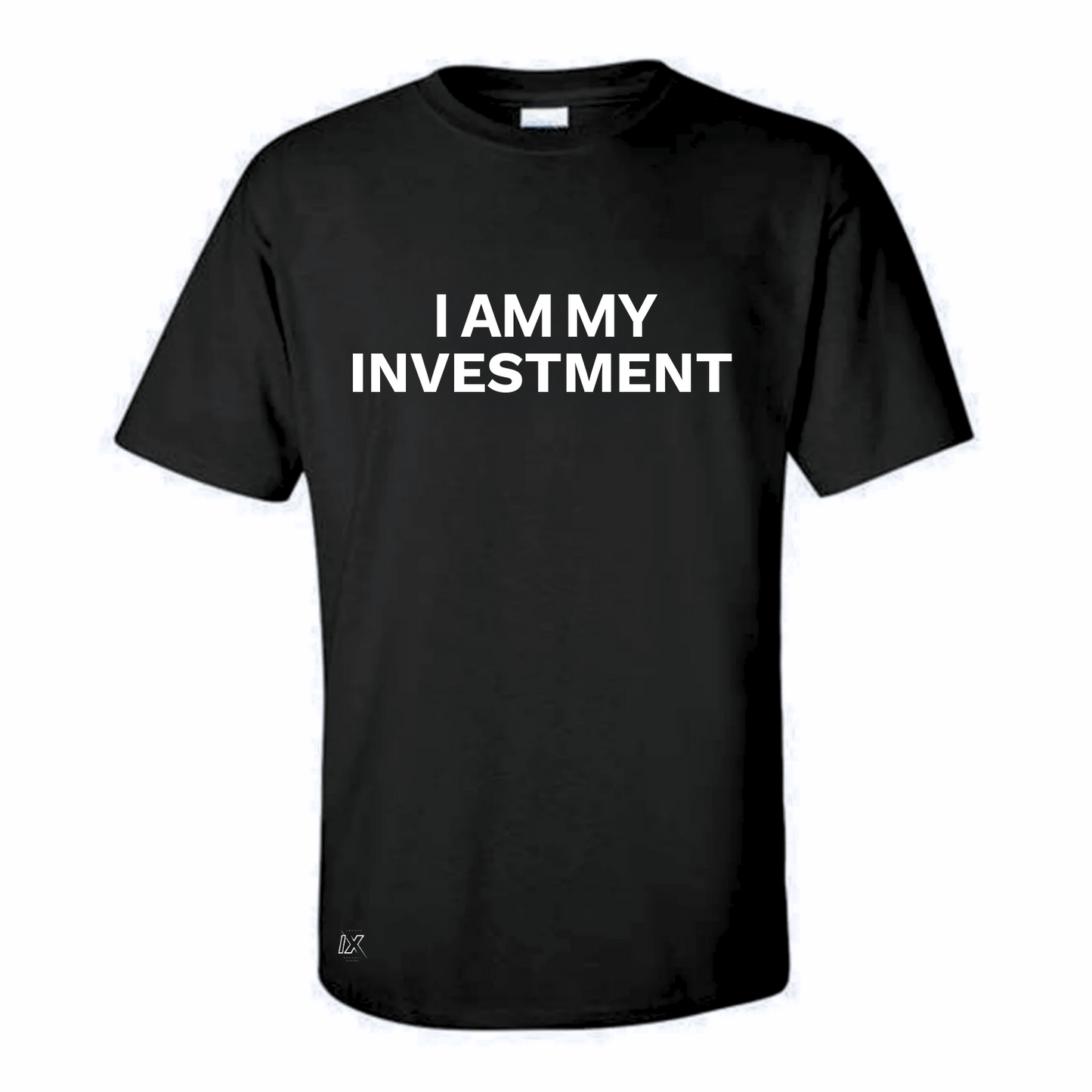 I Am My Investment Black/White Tee