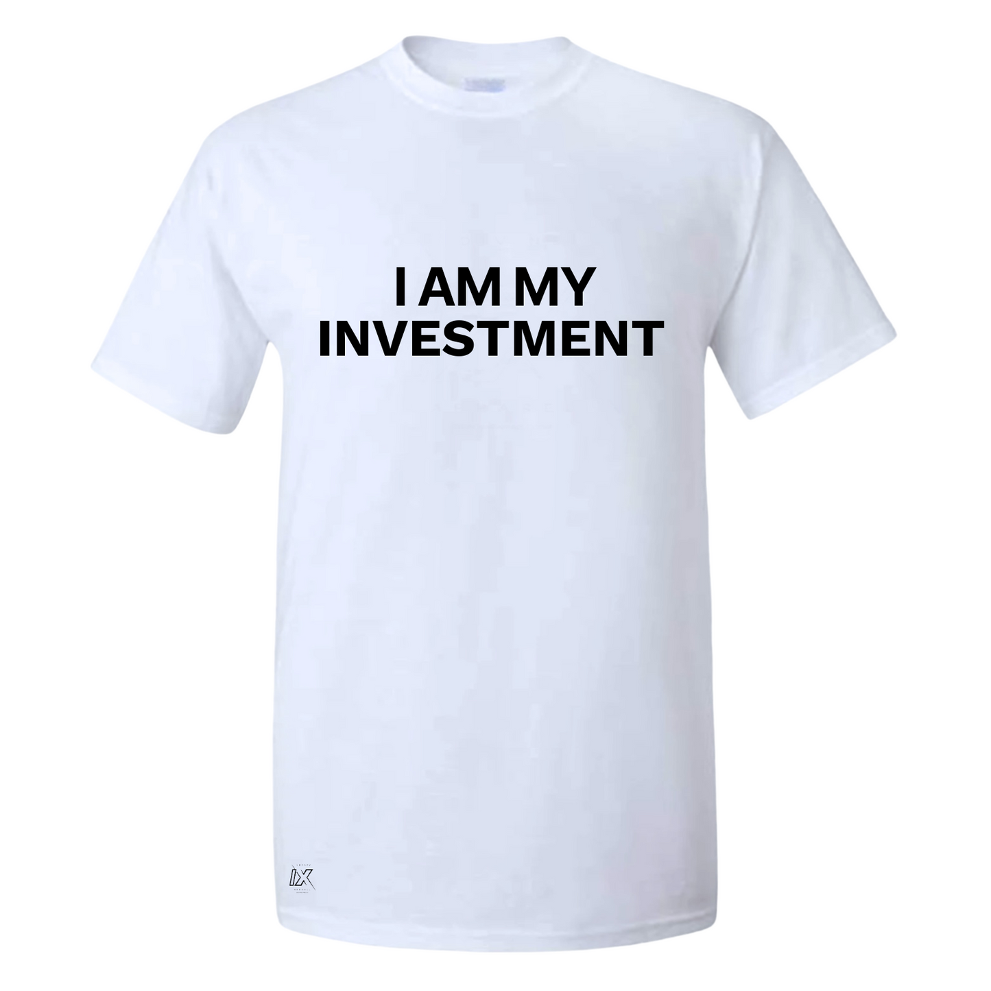 I Am My Investment White/Black Tee