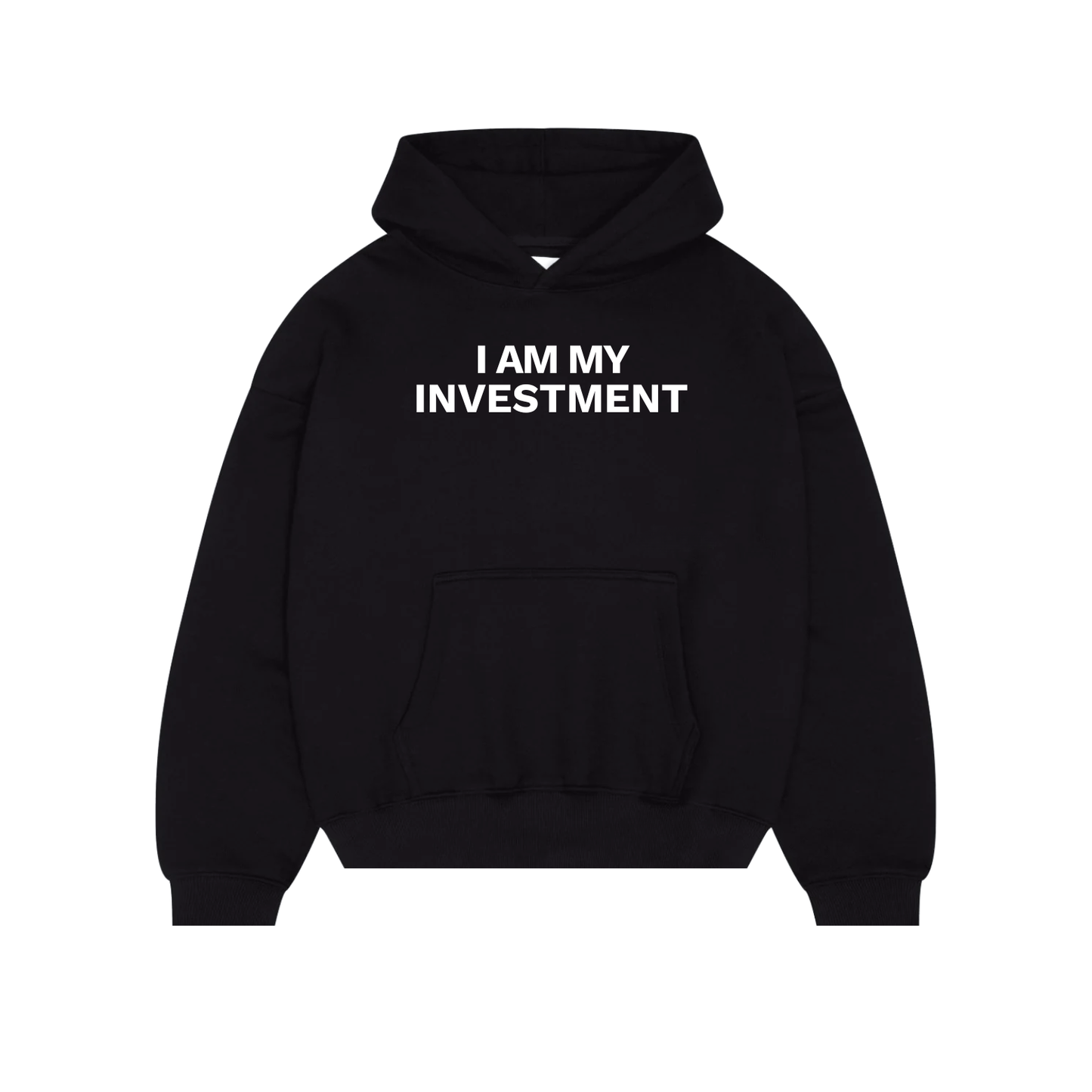 I Am My Investment Black/White Hoodie