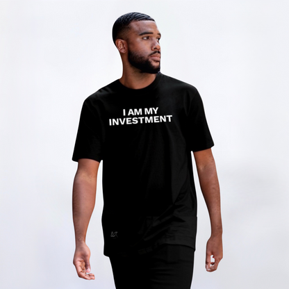 I Am My Investment Black/White Tee