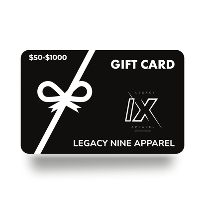 Legacy Nine Apparel Gift Card