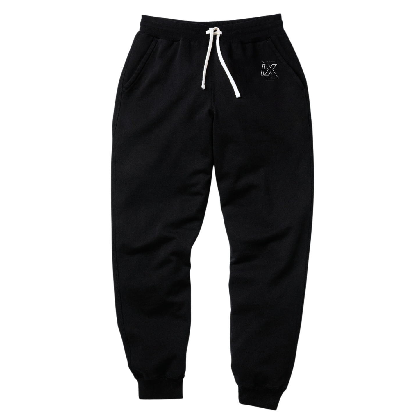 Legacy Nine Apparel White Tie Logo Sweatpants
