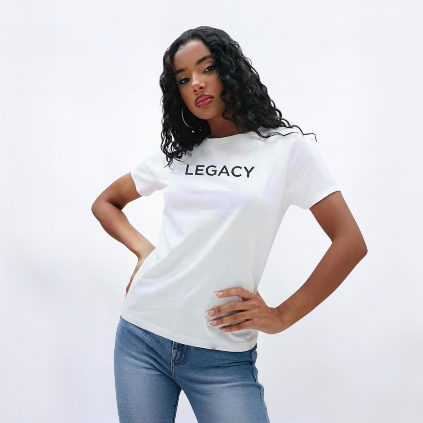 Legacy White/Black Tee