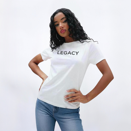 Legacy White/Black Tee